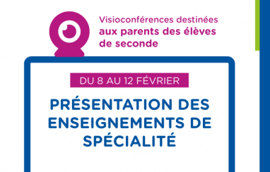 8 > 12 février | Présentation des enseignements de spécialité