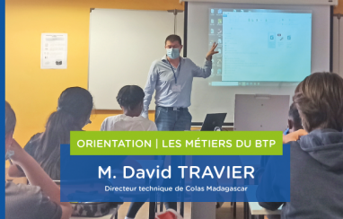 #Orientation | Les métiers du BTP présentés M. Travier (Colas)