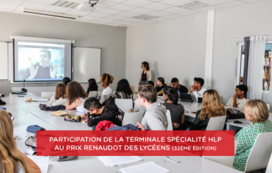 Participation au Prix Renaudot des Lycéens 2023